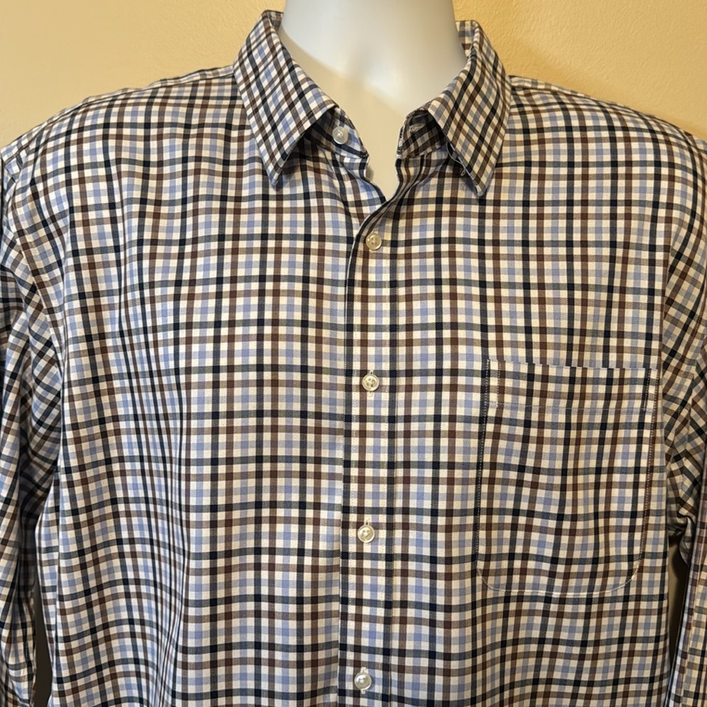 NORDSTROM Button Down Shirt. Size 17 1/2 34/35 - Picture 7 of 10